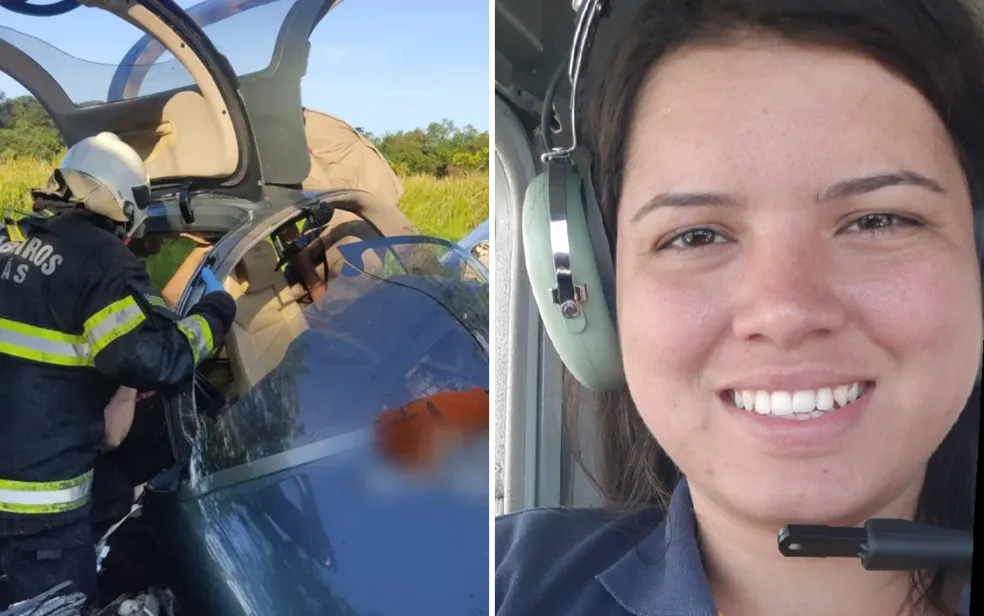 Instrutora de voo Laura Graziella Trigueiro Botelho tinha 29 anos. Piloto Victor Trigueiro Botelho solicitou alta da unidade.