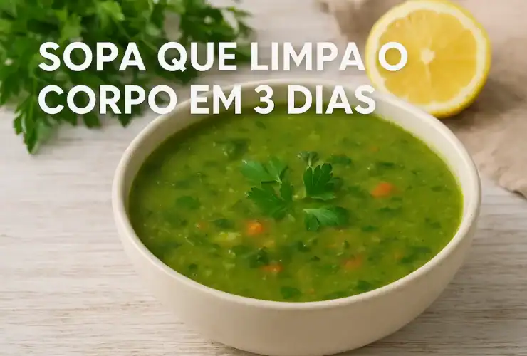 A sopa que limpa o corpo em 3 dias
