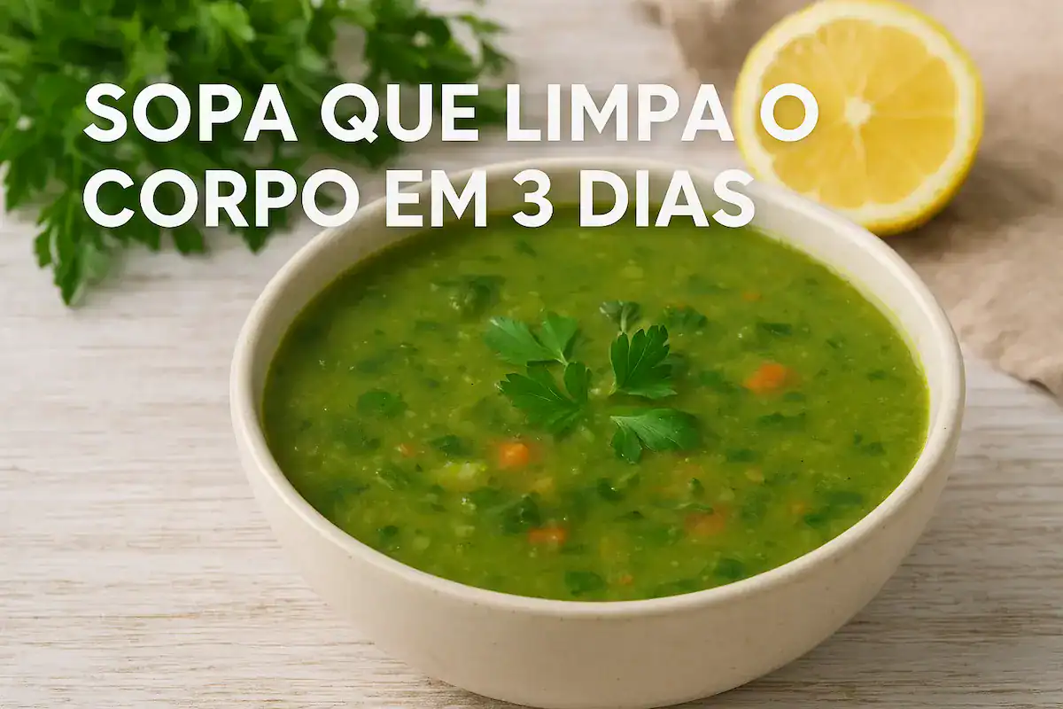 A sopa que limpa o corpo em 3 dias