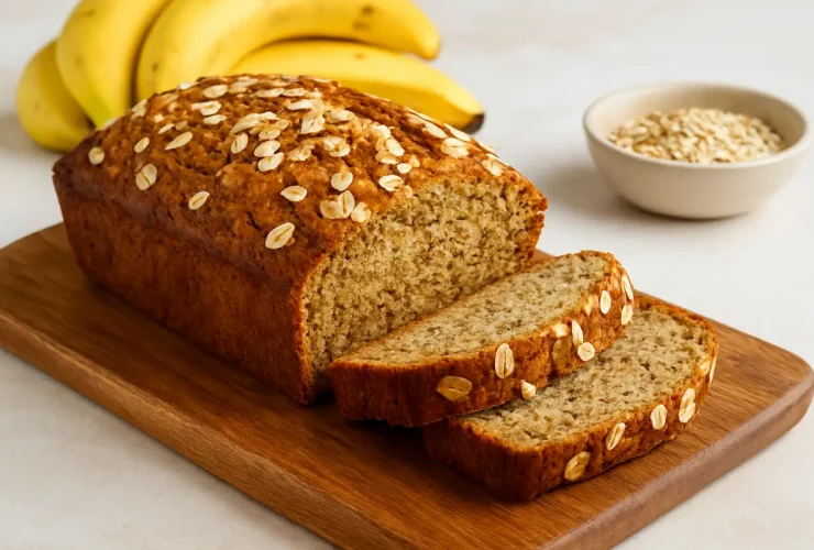 Bolo de Banana com Aveia