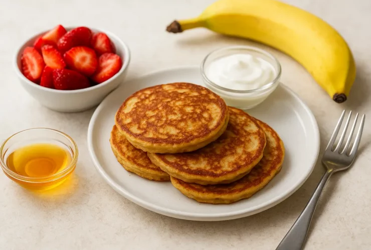 Panqueca de Banana Fit rápida e saudável