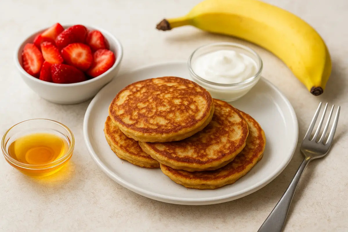 Panqueca de Banana Fit rápida e saudável