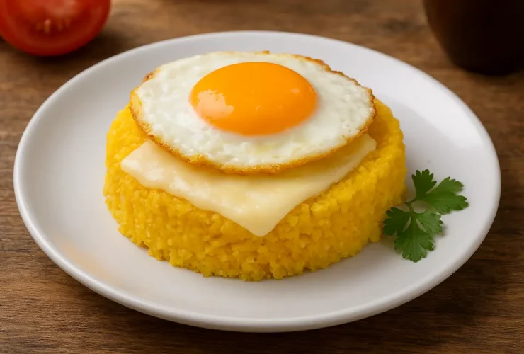 Cuscuz Nordestino com Ovo e Queijo