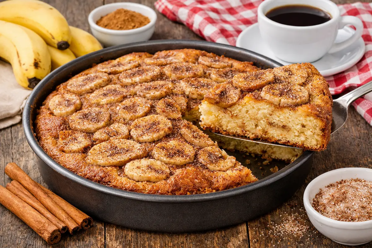 Torta de Banana com Canela