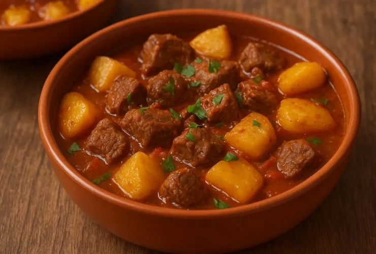 Carne com Batata Bem Caseira