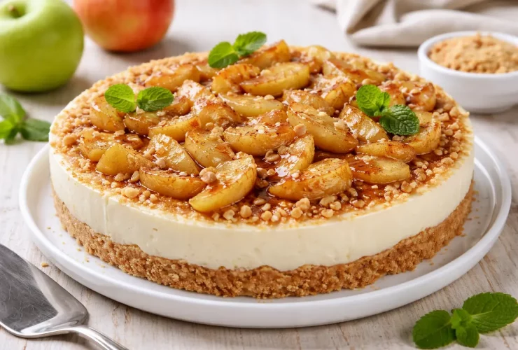 torta de maçã gelada