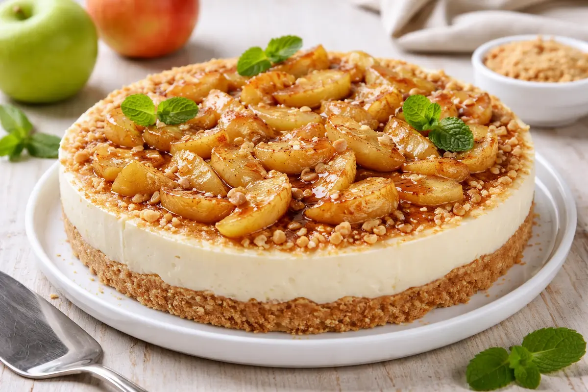 torta de maçã gelada