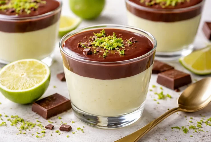 Mousse de limão com chocolate