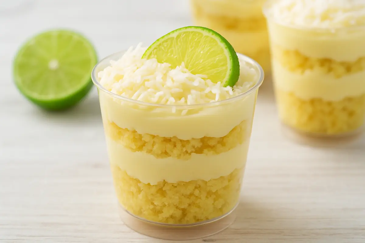 Bolo Gelado de Limão no Copinho