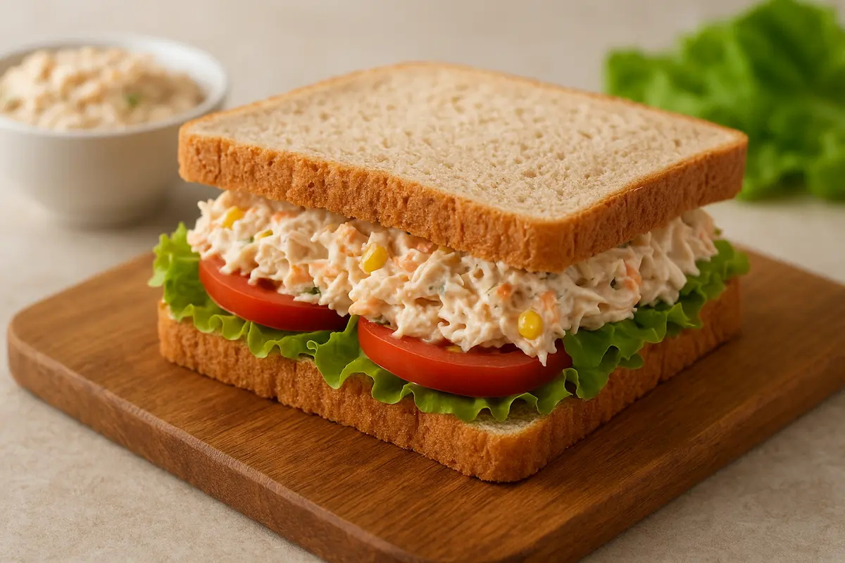 Lanche Natural de Frango Cremoso