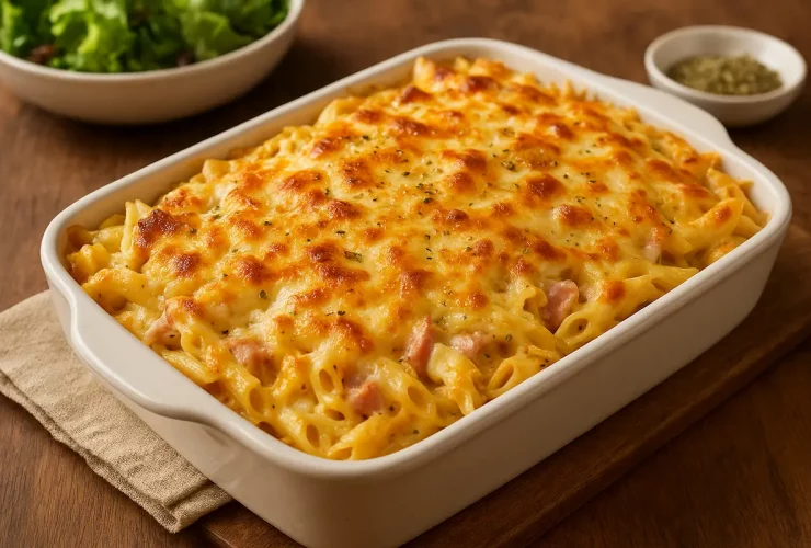 Macarrão de forno cremoso