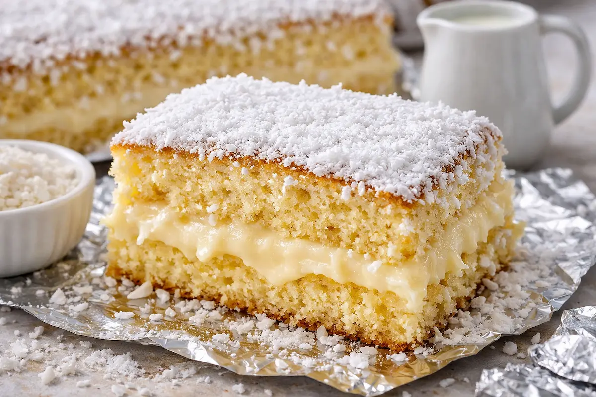 Bolo gelado bem-casado fofinho