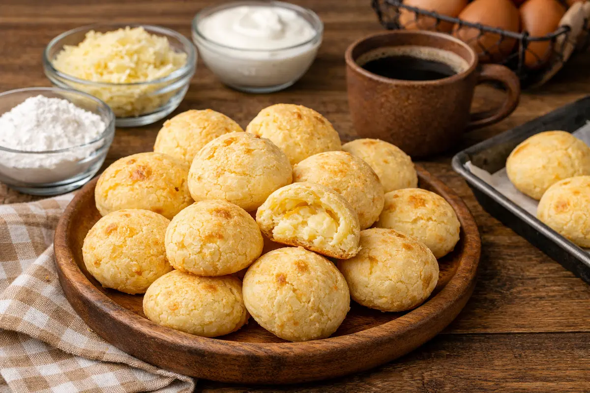 Pão de queijo de 3 ingredientes