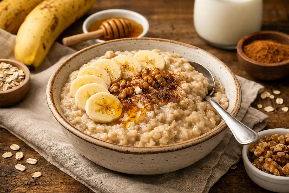 Mingau de Aveia com Banana