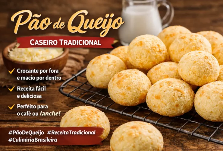 Pão de Queijo Caseiro Tradicional