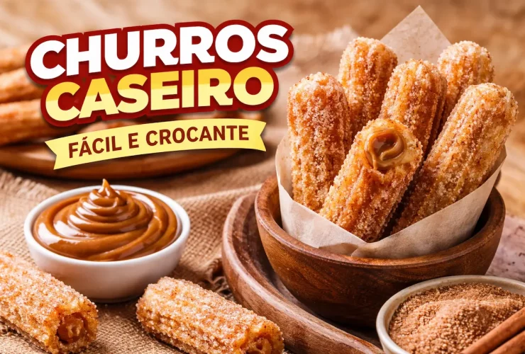 Churros Caseiro Crocante e Fácil de Fazer