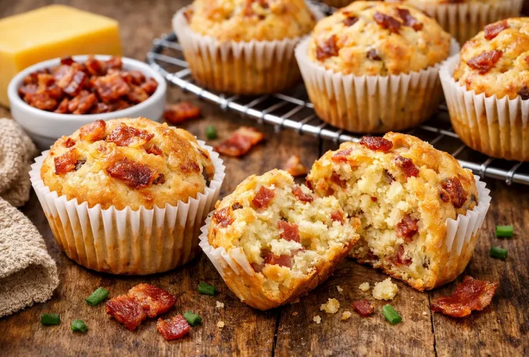 Muffin de Queijo com Bacon