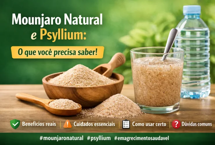 Mounjaro natural com psyllium