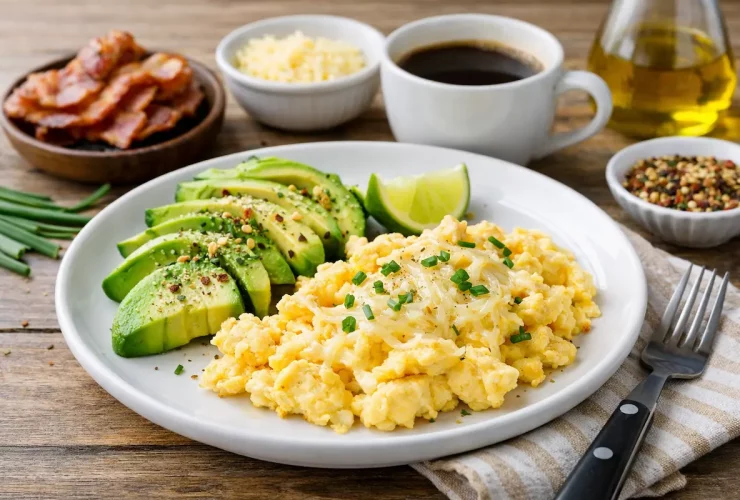 Café da manhã low carb saudável