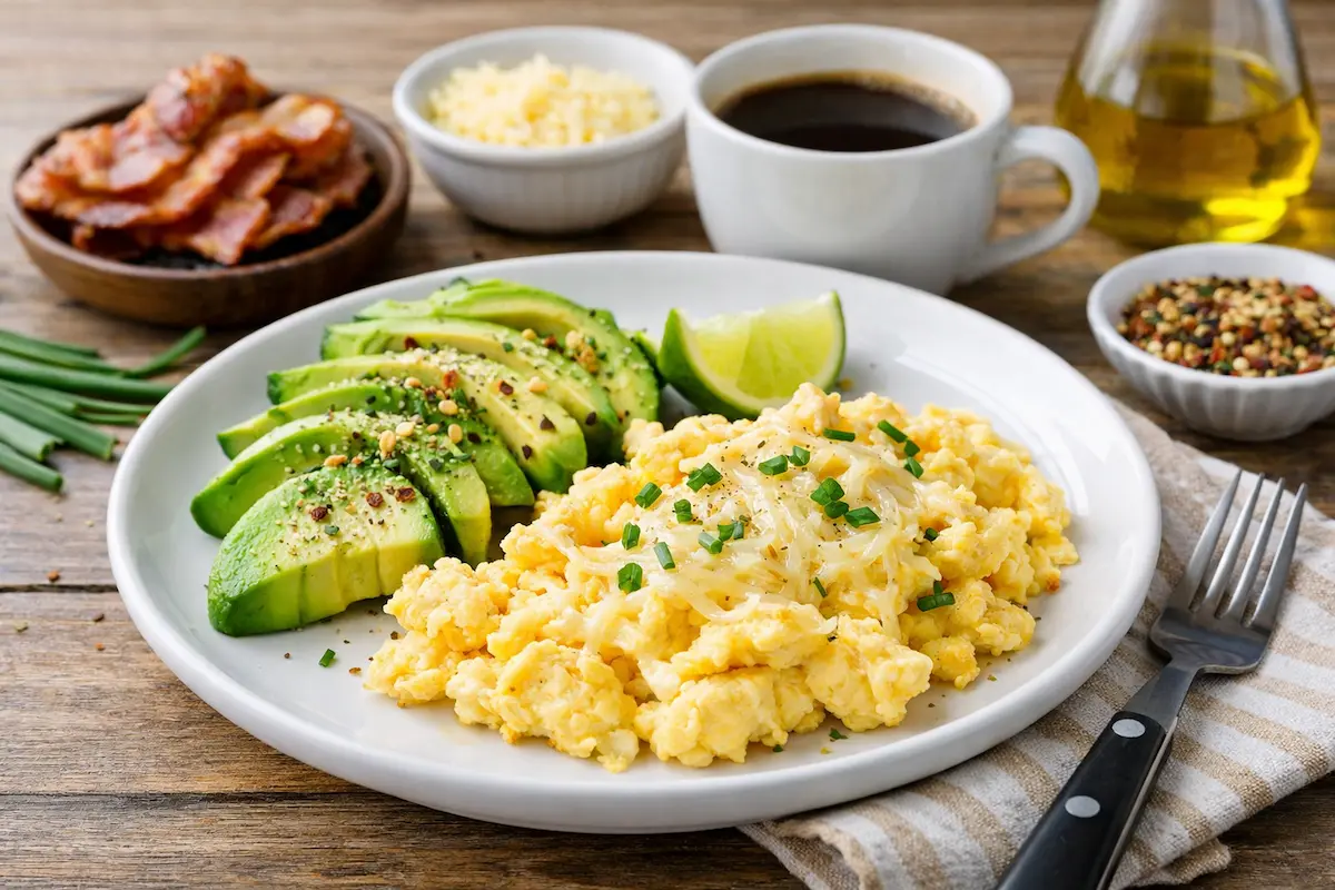 Café da manhã low carb saudável