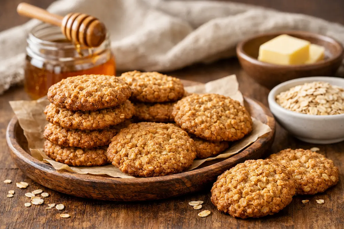 Biscoito de aveia e mel