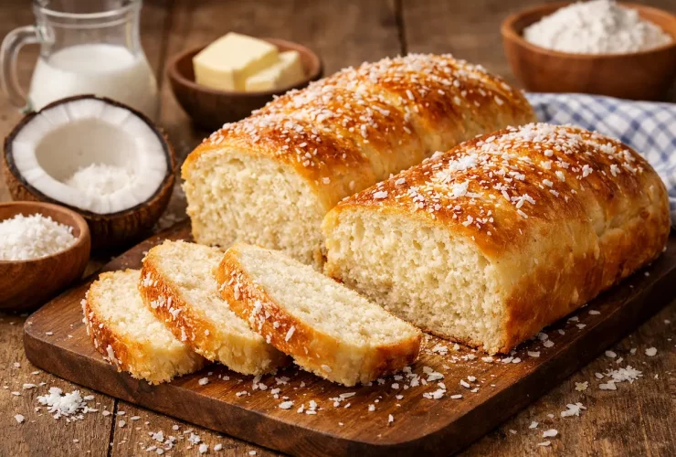 Pão de Coco Caseiro