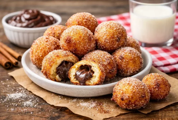 Bolinho de Chuva com Brigadeiro
