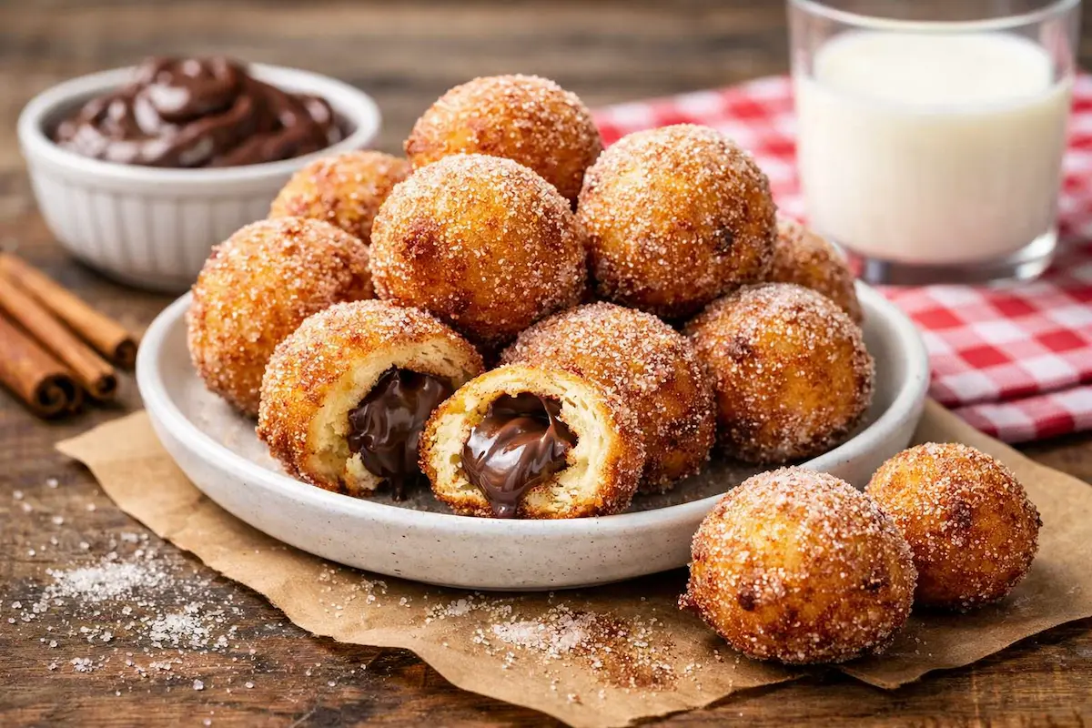 Bolinho de Chuva com Brigadeiro