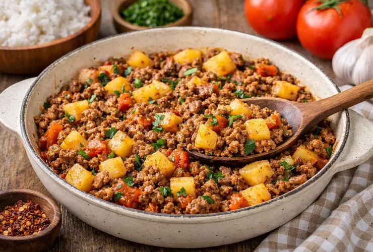 Carne Moída com Batata Simples e Saborosa