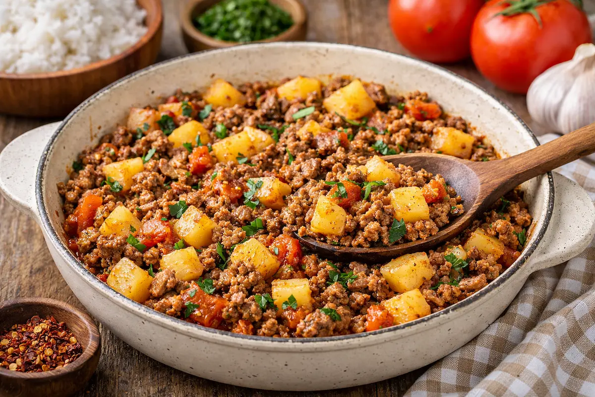 Carne Moída com Batata Simples e Saborosa