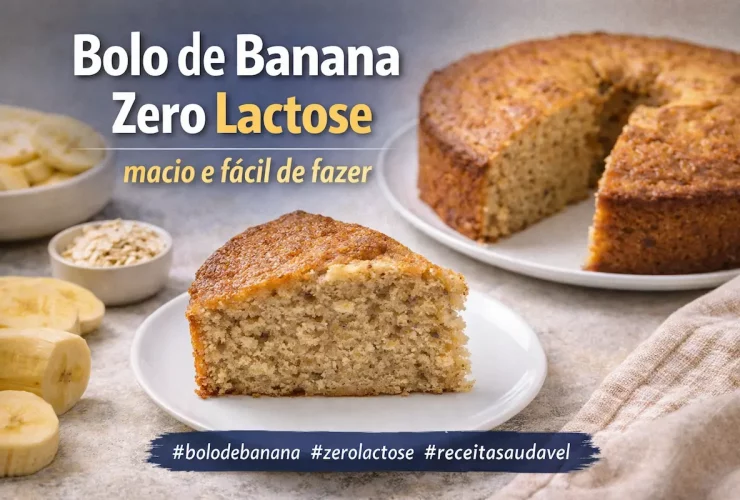 Bolo de Banana Zero Lactose