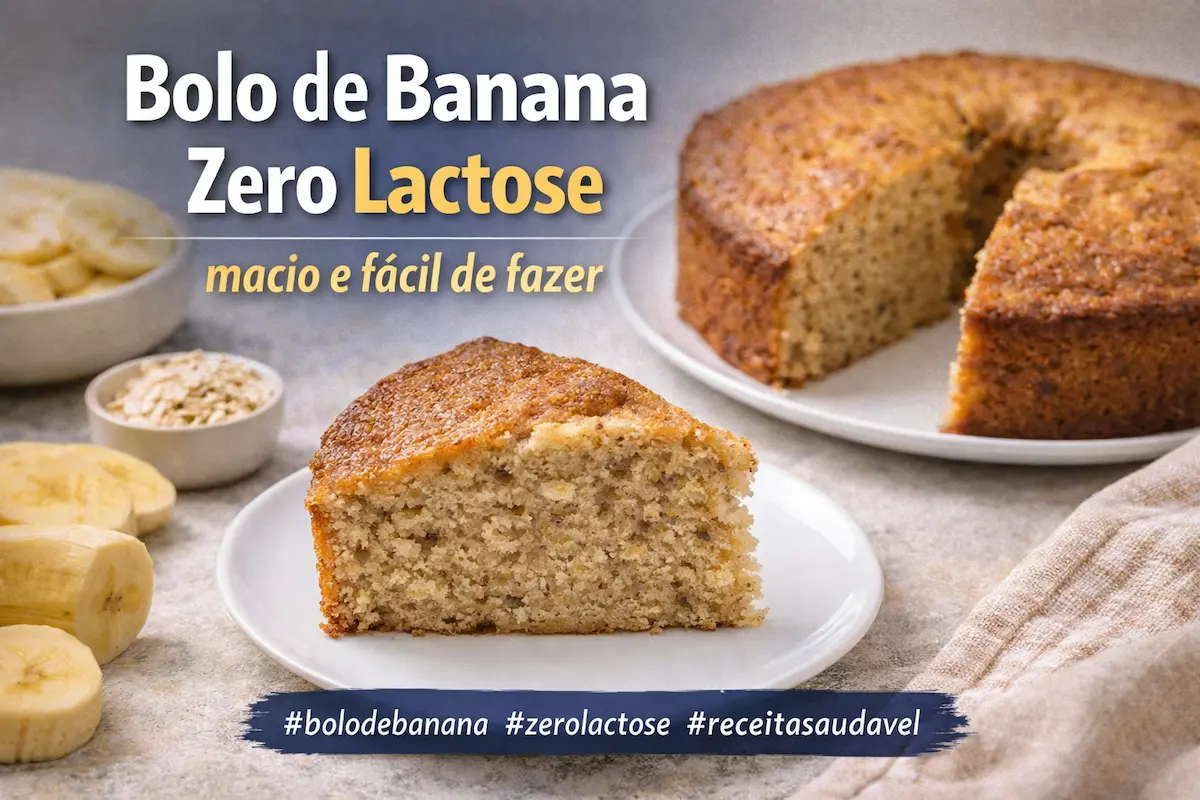 Bolo de Banana Zero Lactose