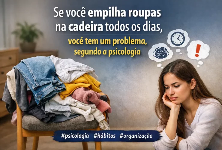 Empilhar roupas na cadeira: o que a psicologia explica