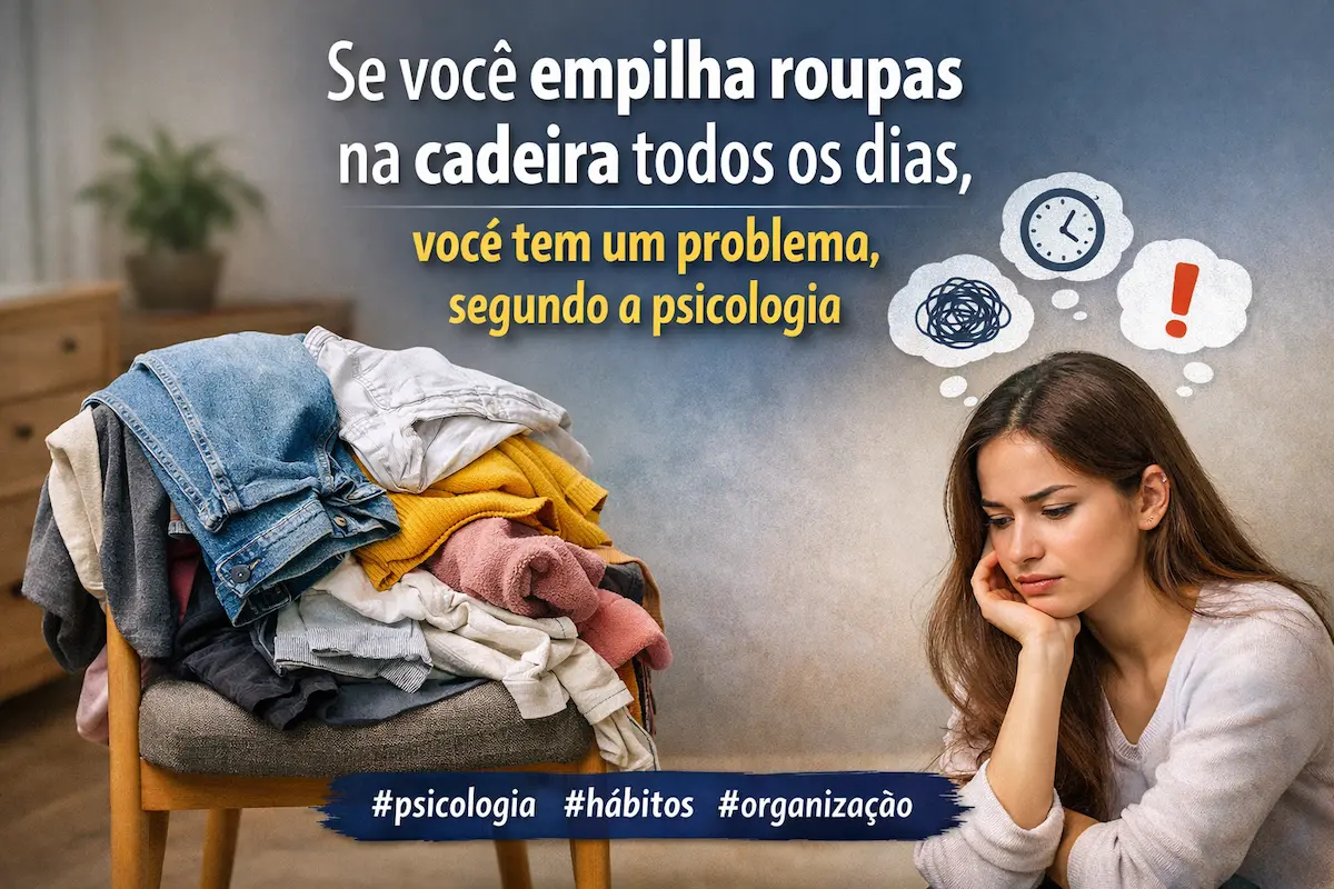 Empilhar roupas na cadeira: o que a psicologia explica