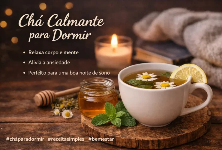 Chá calmante para dormir