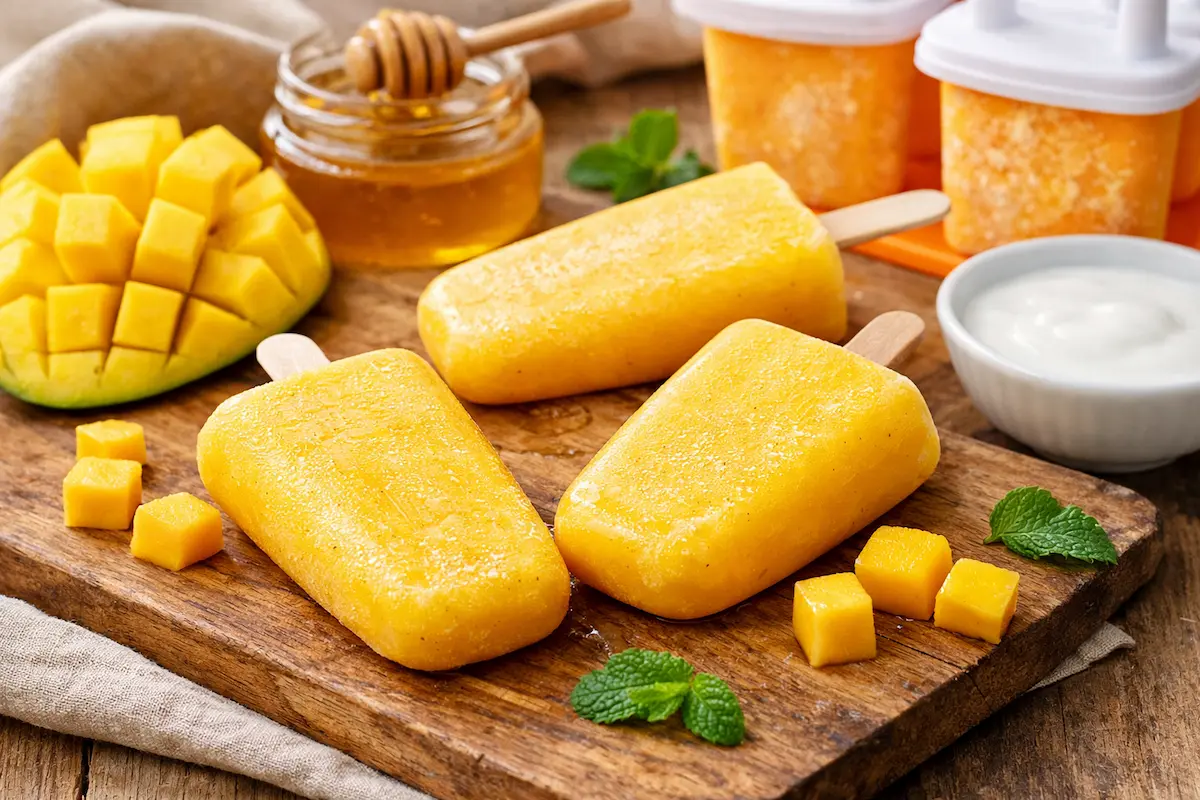 Picolé Caseiro de Manga com 3 Ingredientes