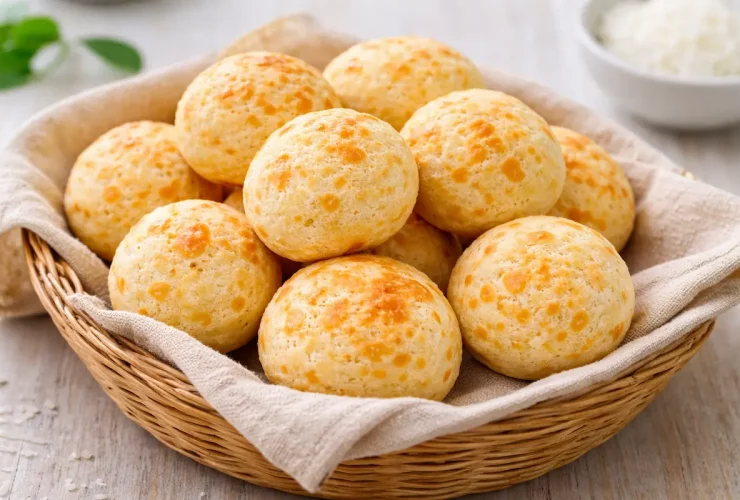 Pão de Queijo de Tapioca sem Óleo e Glúten