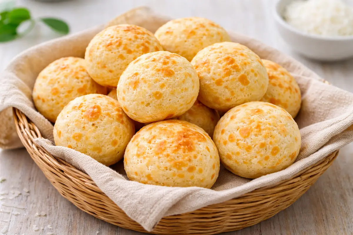 Pão de Queijo de Tapioca sem Óleo e Glúten