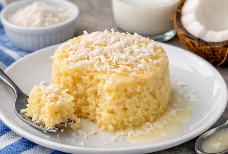 Bolo de Coco no Micro-ondas Sem Glúten