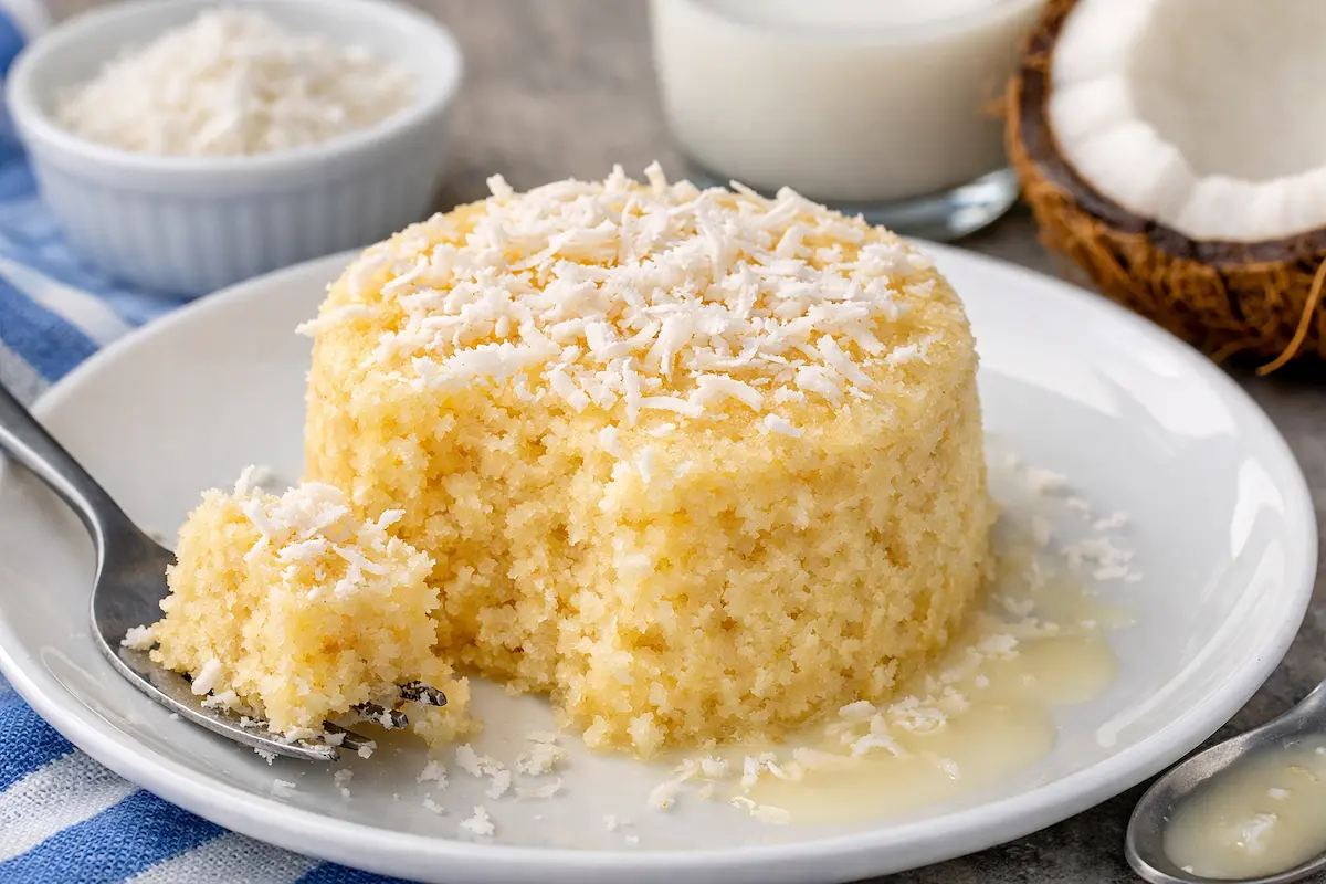 Bolo de Coco no Micro-ondas Sem Glúten