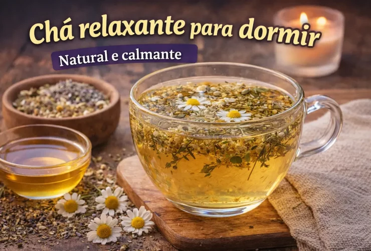 chá relaxante para dormir