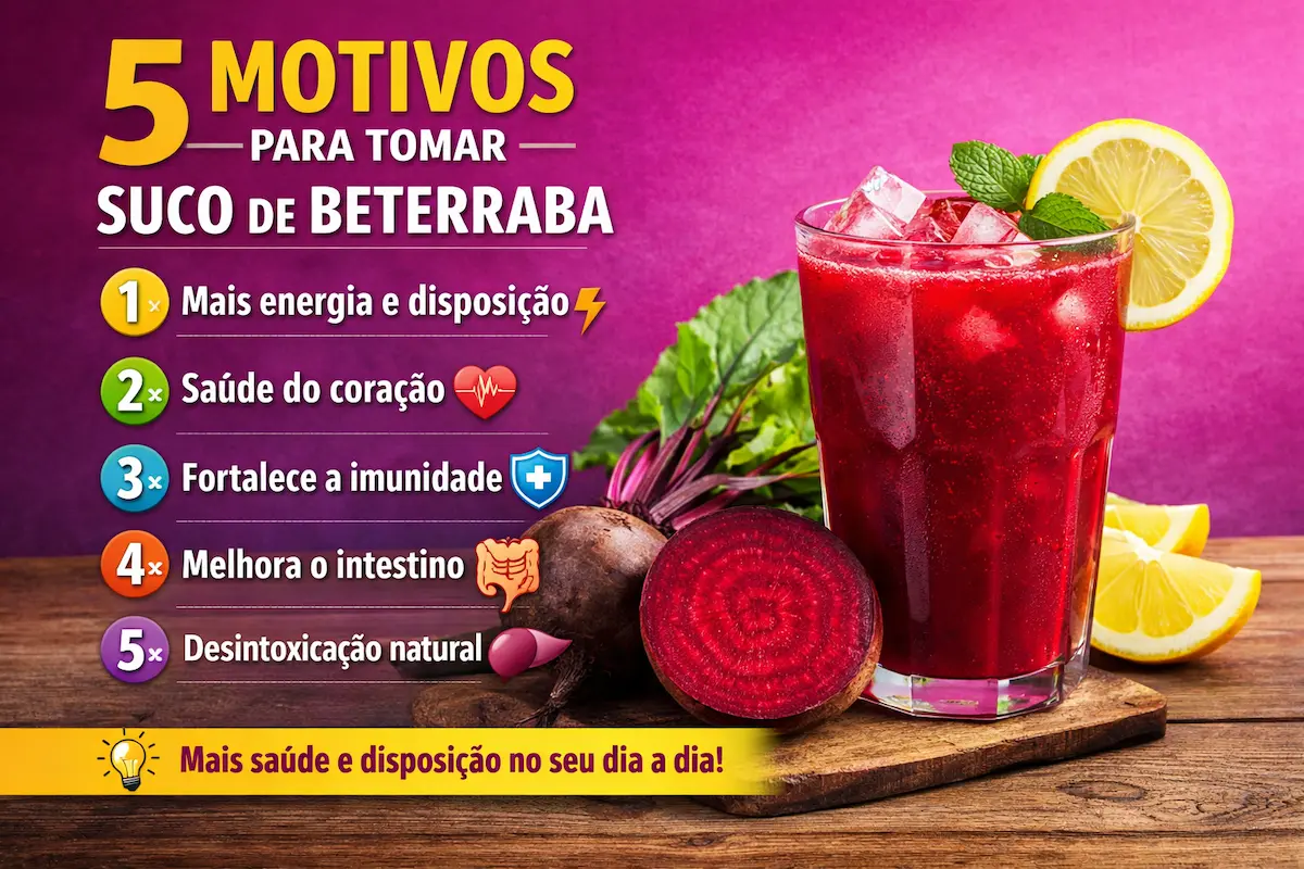 5 motivos para tomar suco de beterraba
