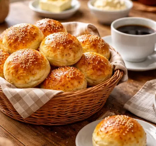 Pãozinho de cebola para o café da tarde