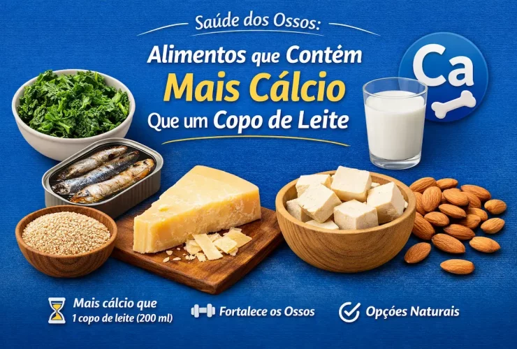 Alimentos com mais cálcio que o leite