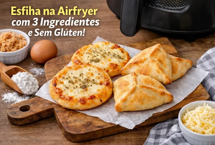 Esfiha na Airfryer com 3 Ingredientes