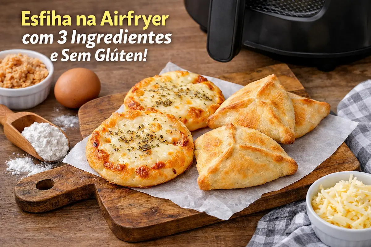 Esfiha na Airfryer com 3 Ingredientes