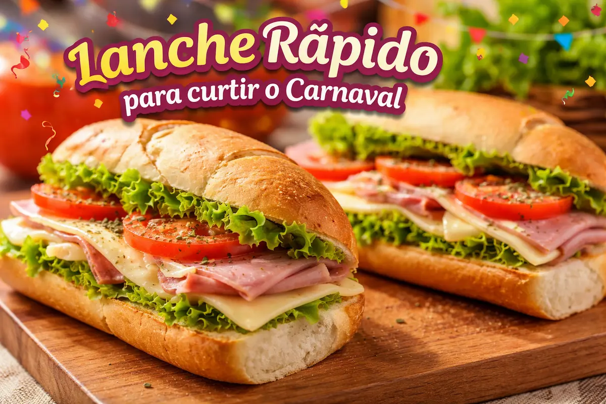 Lanche prático e delicioso pronto em 10 minutos