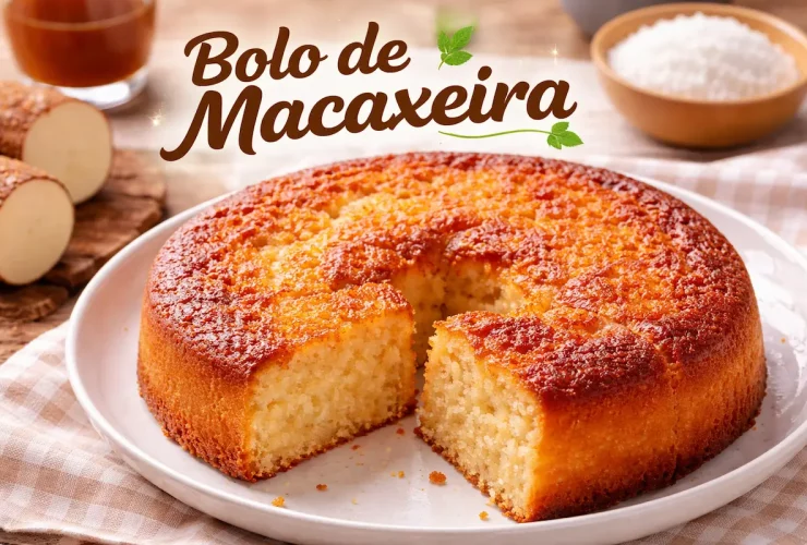 Bolo de Macaxeira Fácil e Cremoso