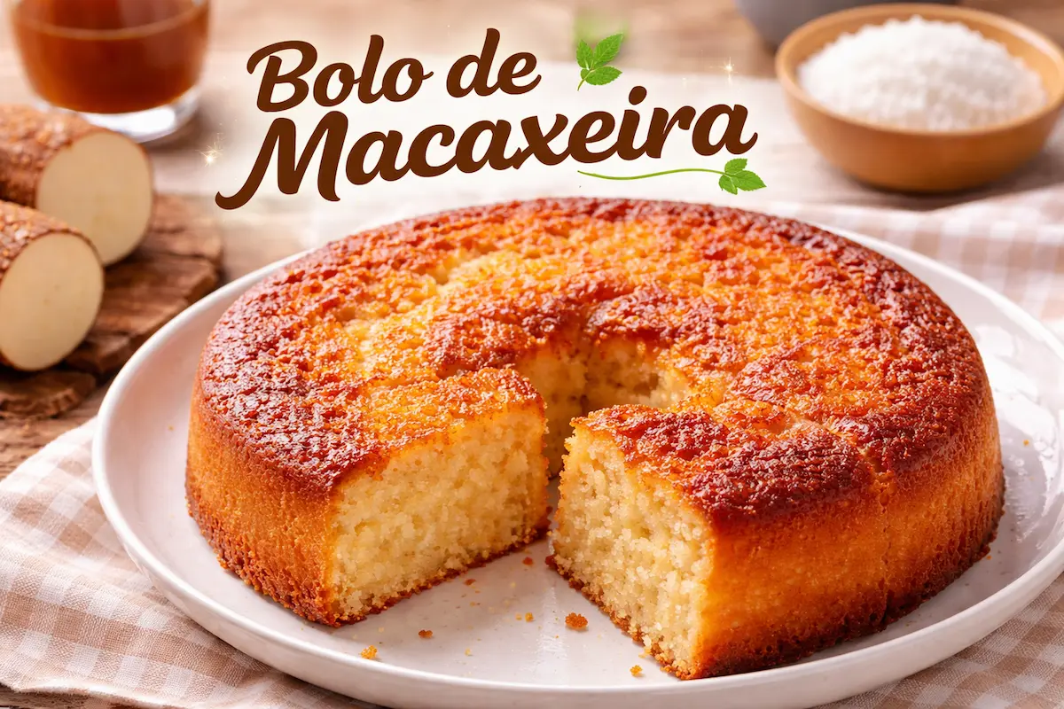 Bolo de Macaxeira Fácil e Cremoso