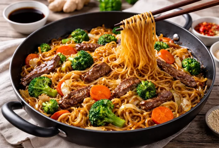 Aprenda a fazer yakisoba fácil e saboroso em casa.
